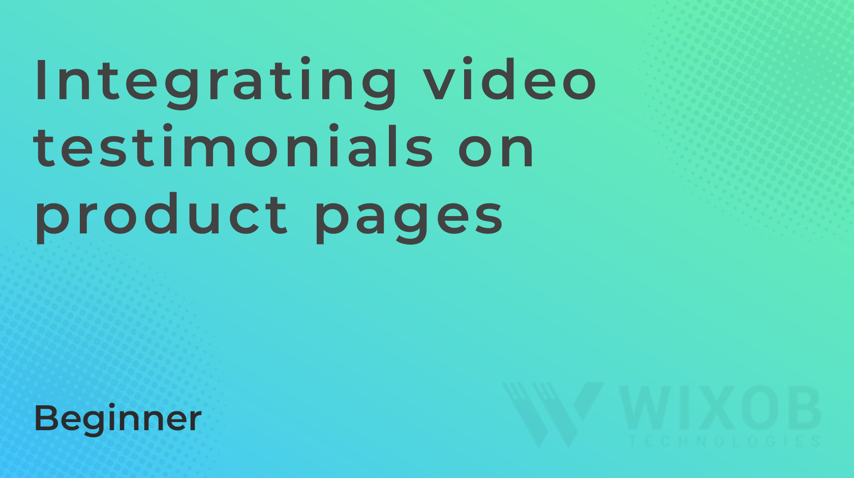 Integrating video testimonials on product pages