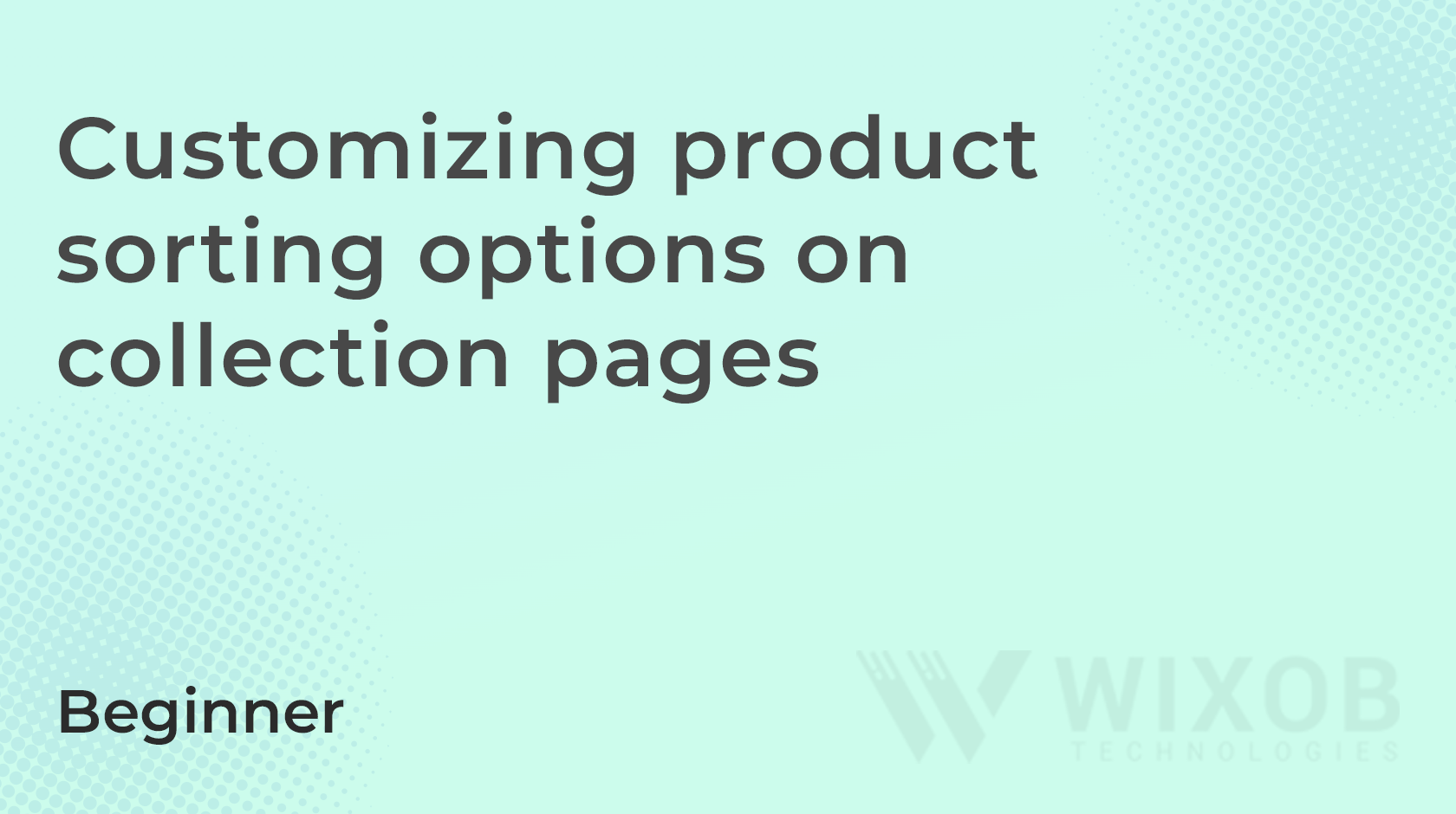 Customizing product sorting options on collection pages